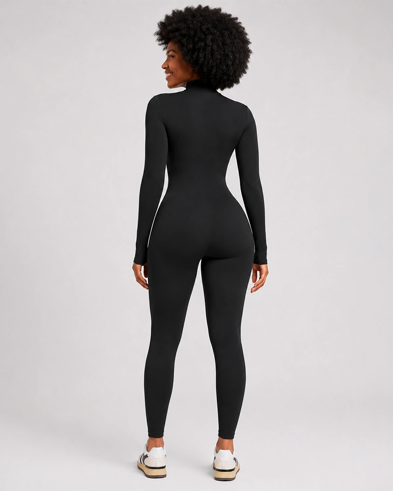 Long Sleeve Jumpsuit Black