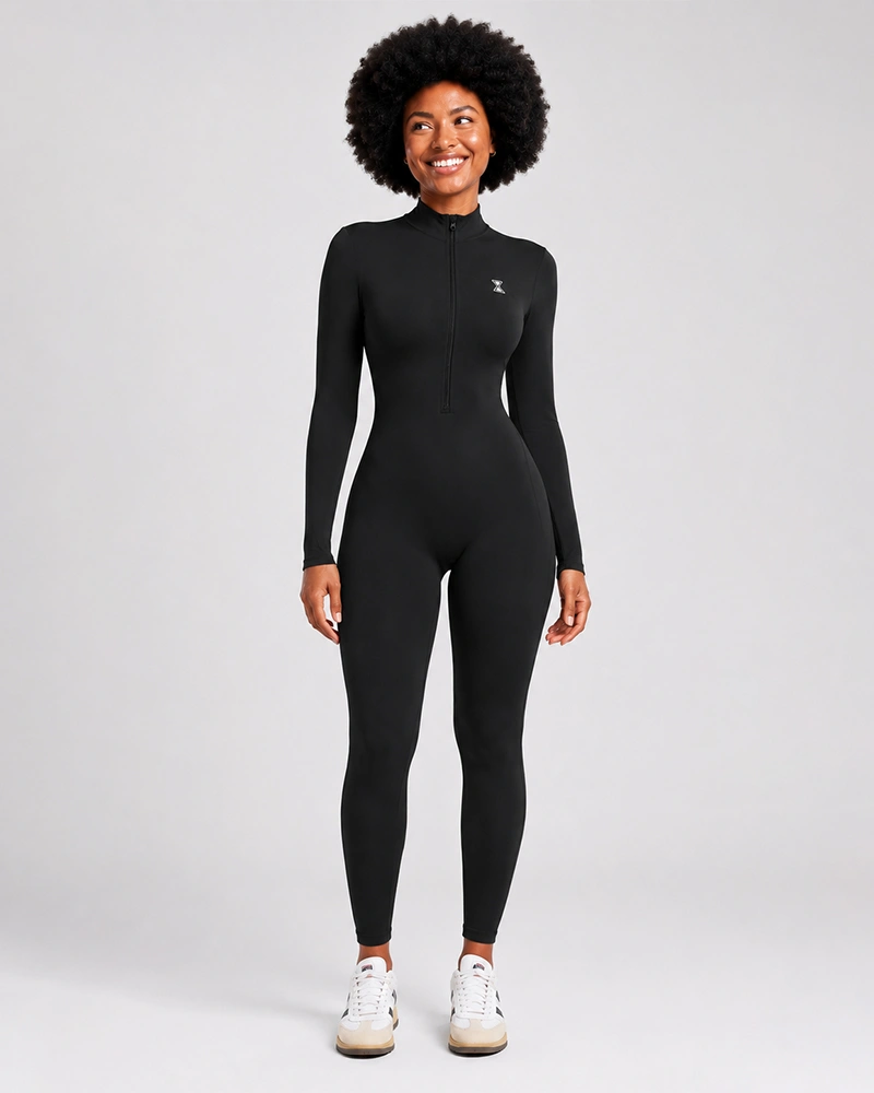 Long Sleeve Jumpsuit Black